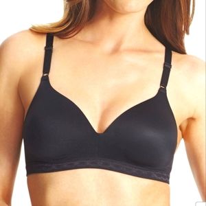 Warner's Cloud 9 Wire Free Contour Bra NWT Black Size 38D